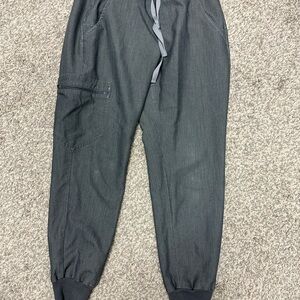 Figs Gray Jogger Sweatpants with Elastic Cuffs